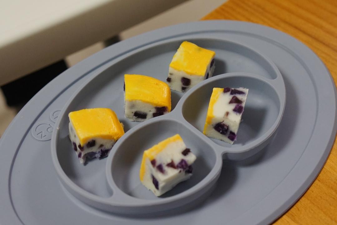 宝宝辅食——鸡蛋紫薯山药糕