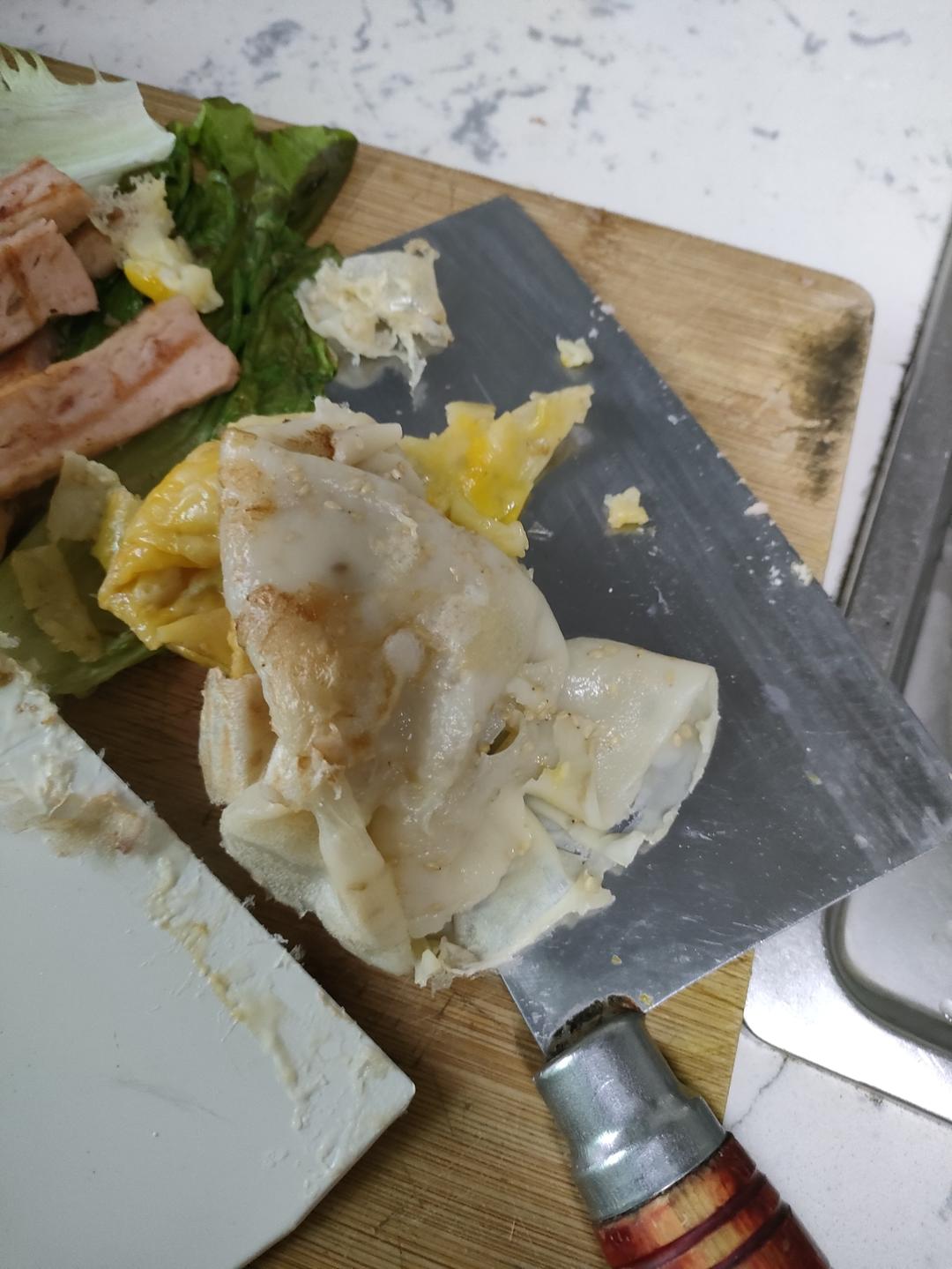 电饼铛自制煎饼果子（附薄脆方法）
