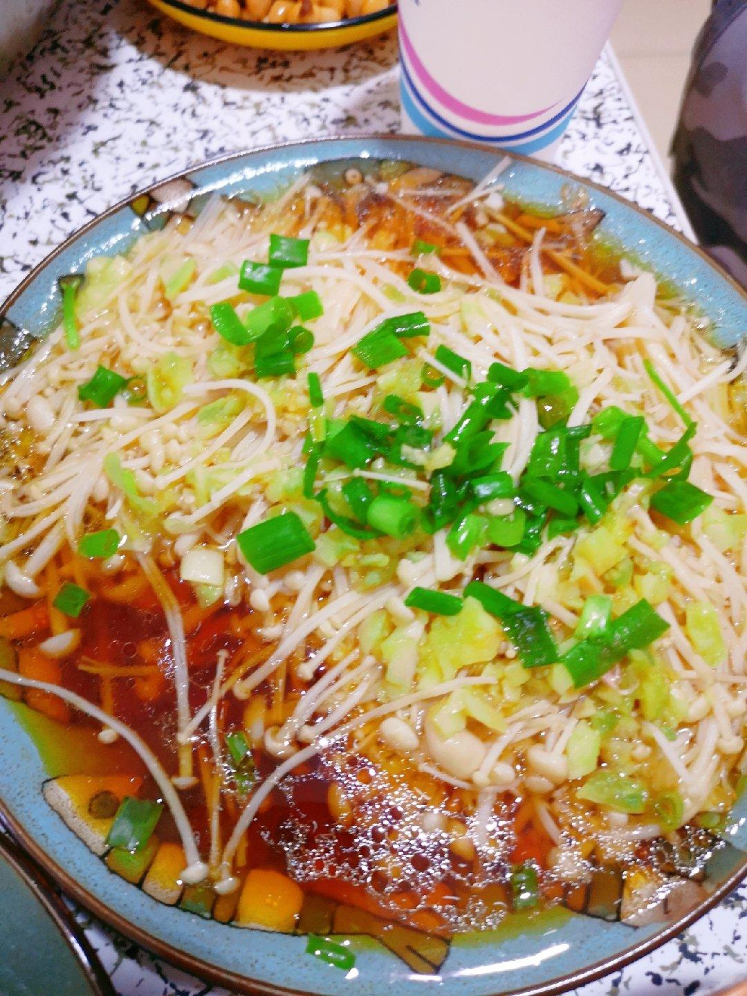 蒜蓉蒸金针菇