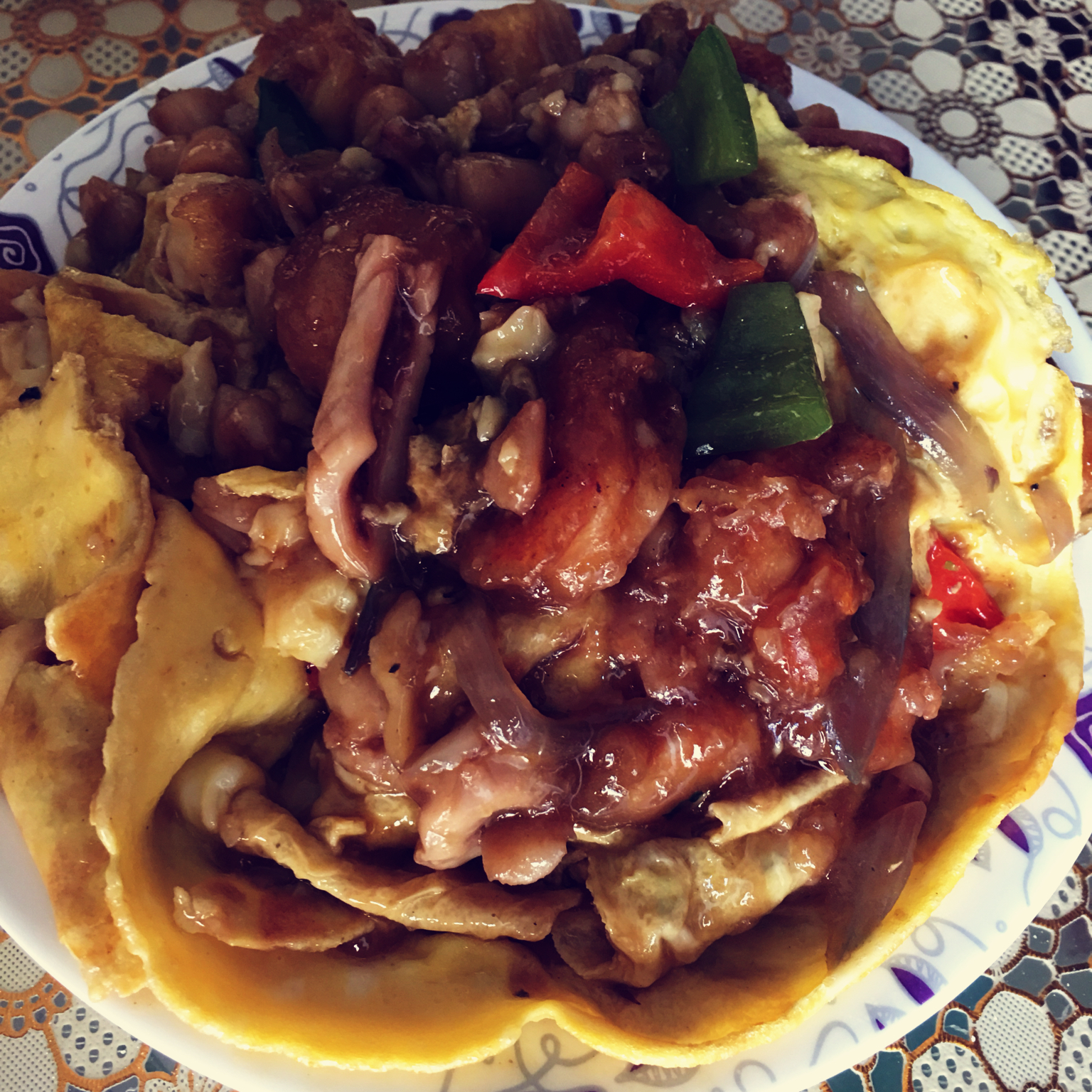 铁板海鲜日本豆腐 Seafood with Japanese Dofu