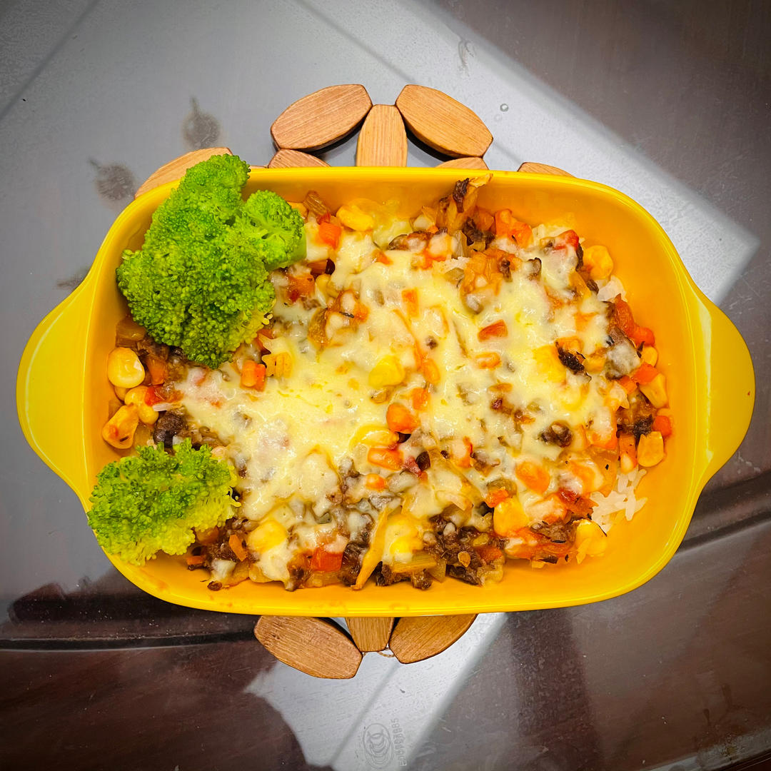 番茄鸡肉浓情焗饭【两人份】