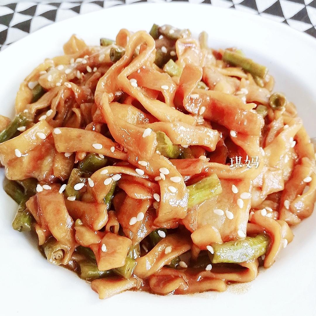豆角焖面的做法