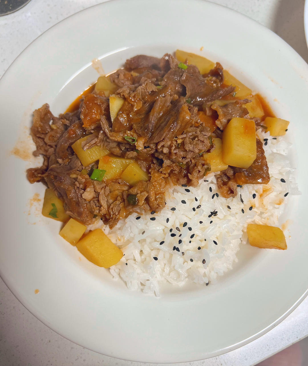 好喝到舔碗底的👉番茄土豆肥牛汤