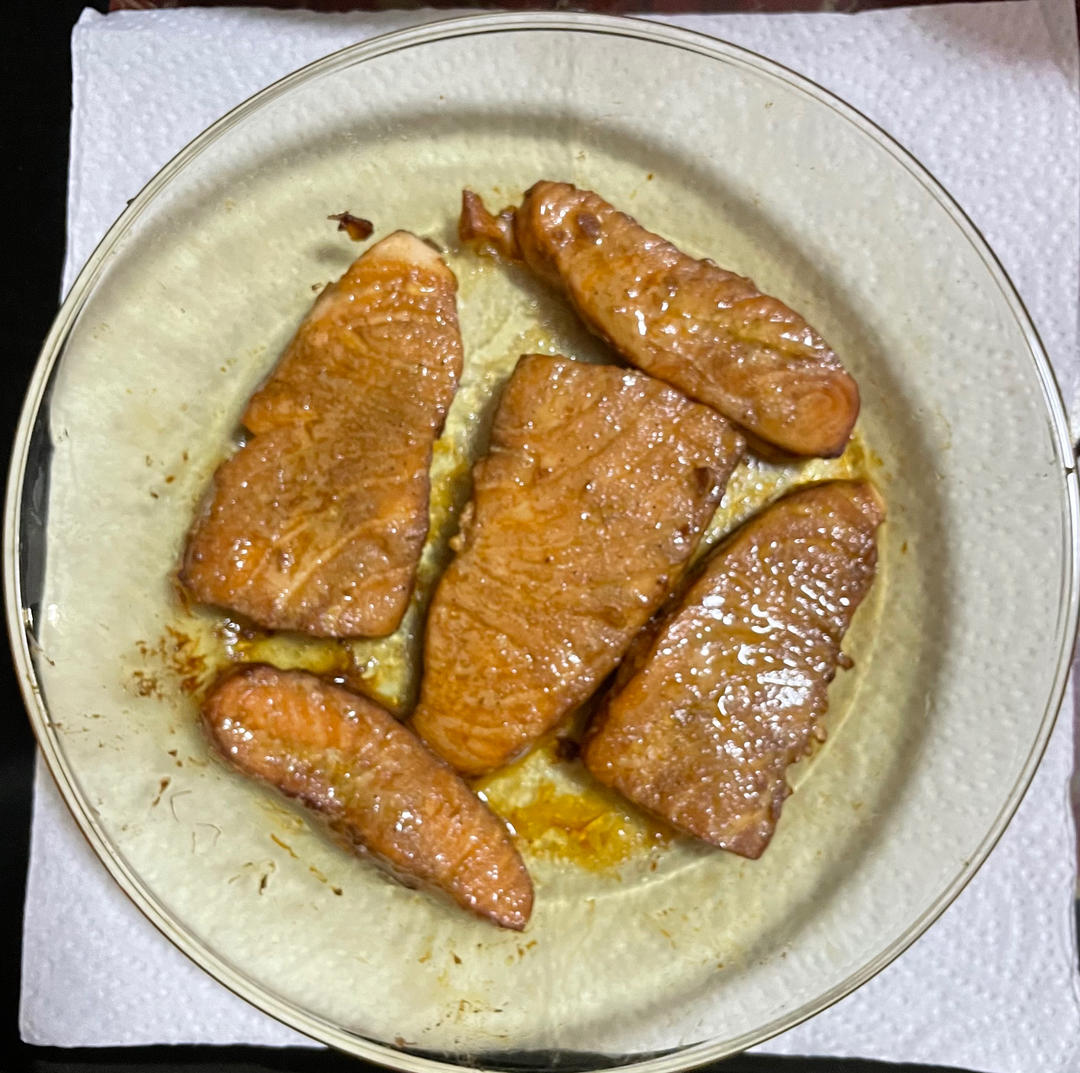 超级简单美味空气炸锅烤三文鱼