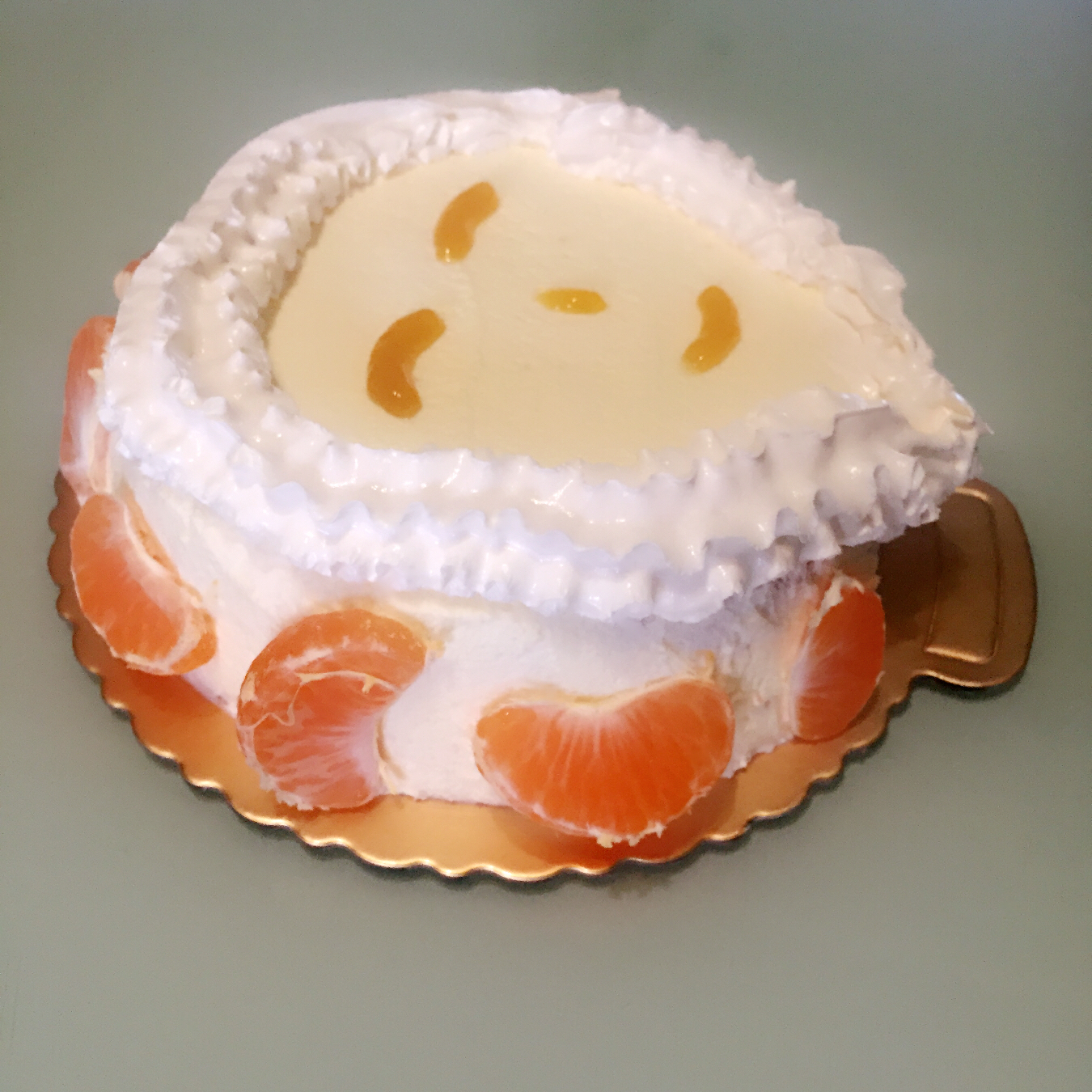 六寸纯奶油蛋糕