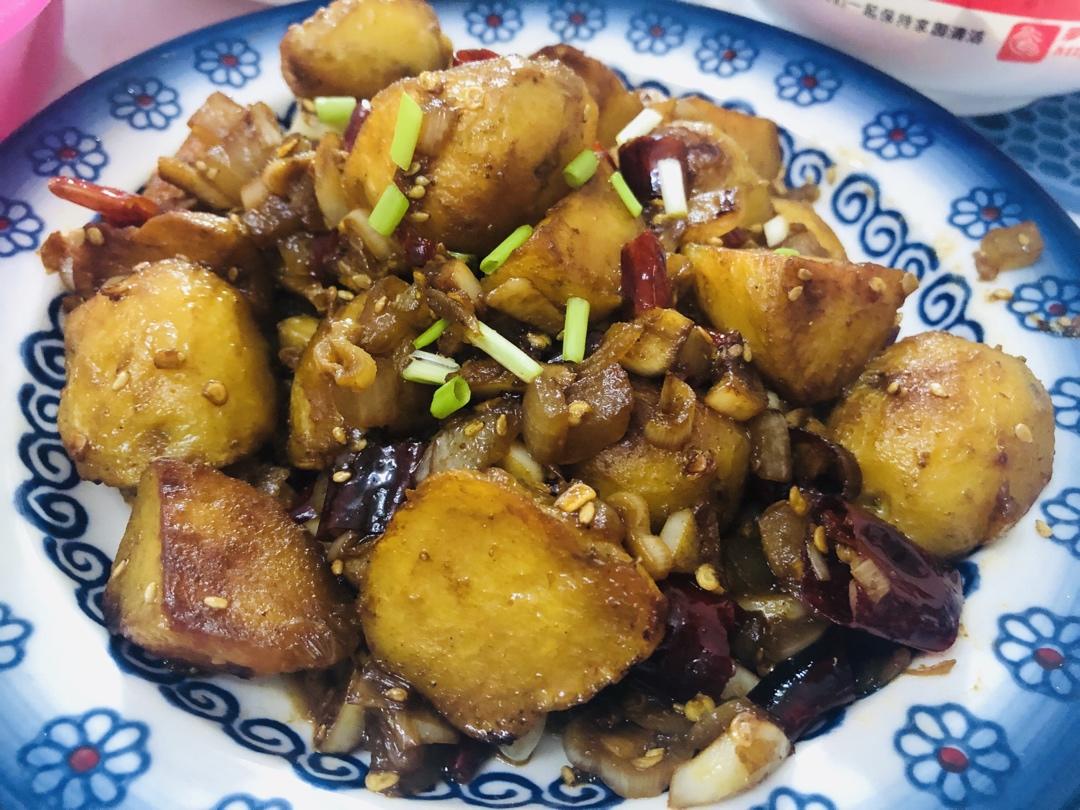 孜然香辣煎小土豆