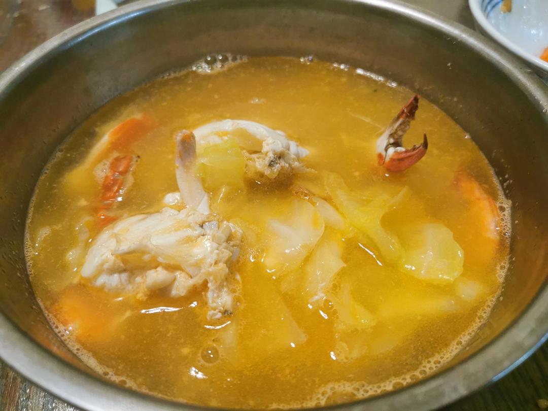 螃蟹白菜汤