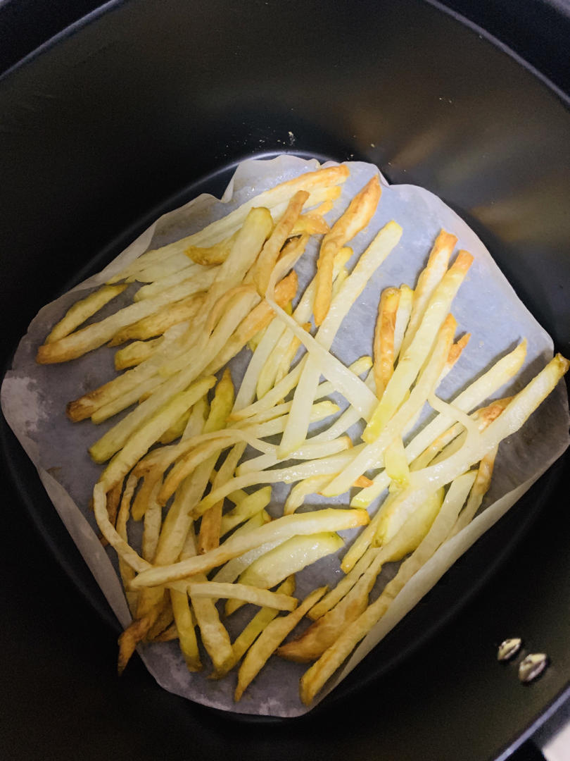 空气炸锅版美味健康薯条，最方便省事版本