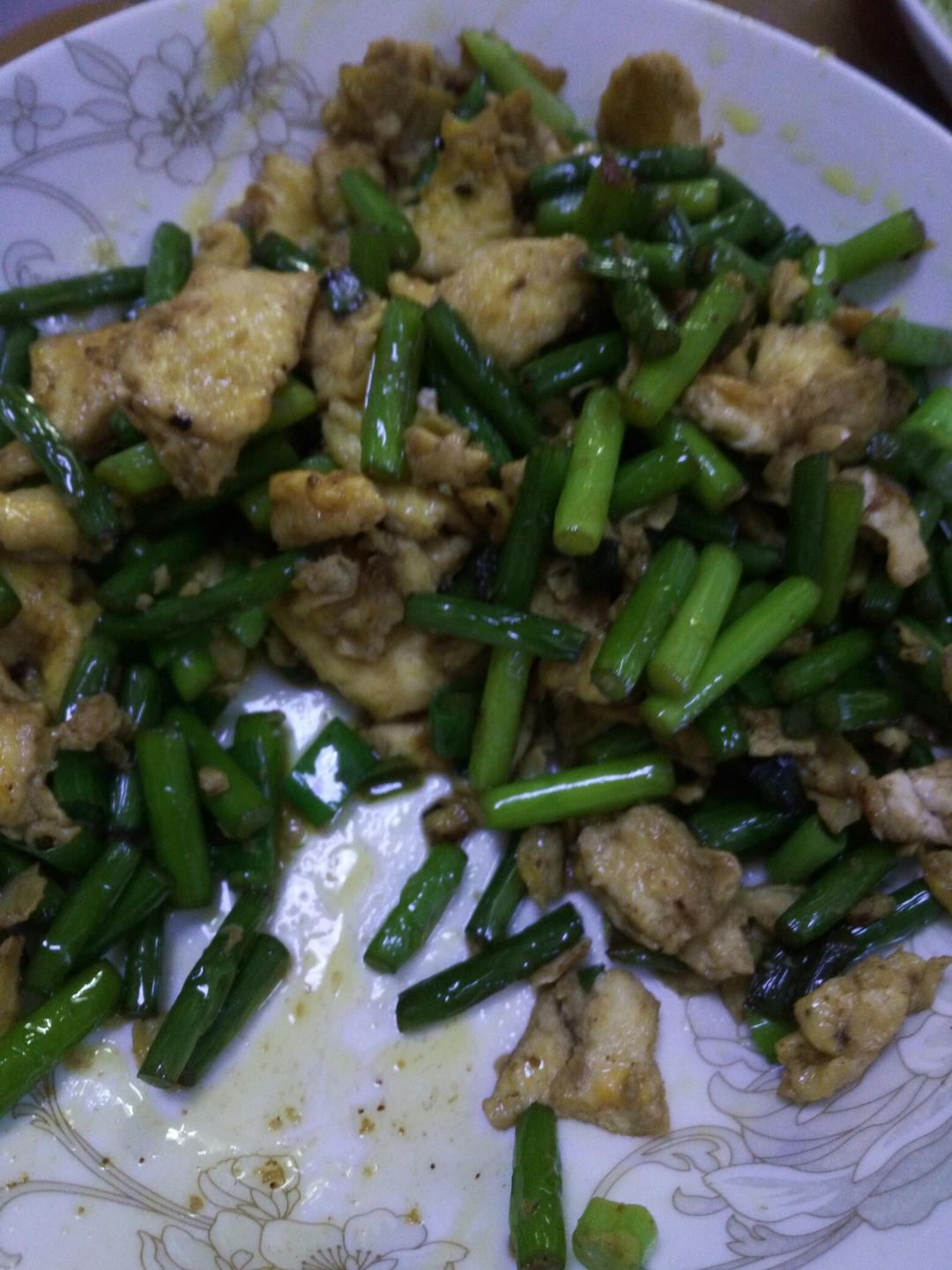 蒜薹炒鸡蛋