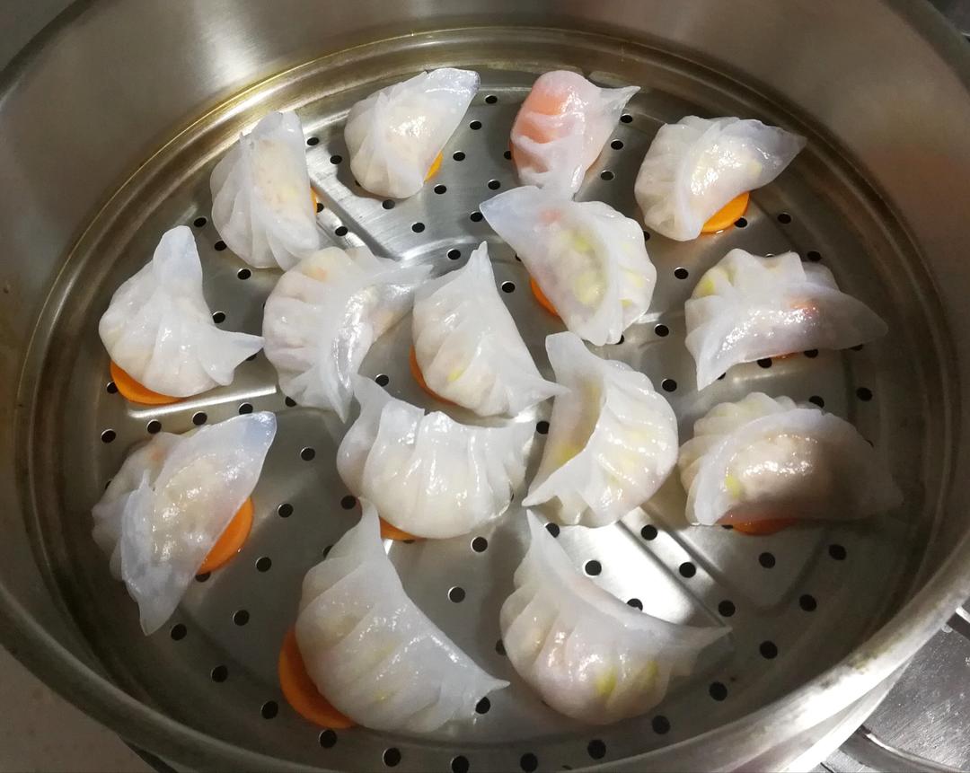弯梳虾饺