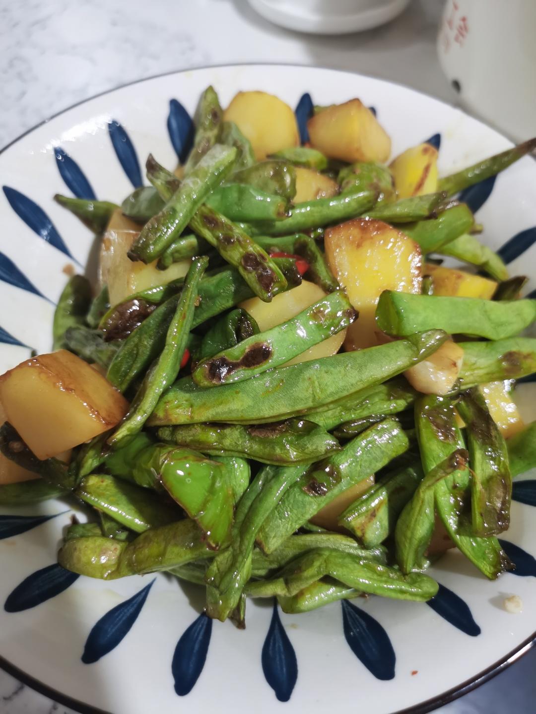干煸豆角土豆