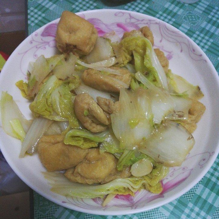 白菜油豆腐