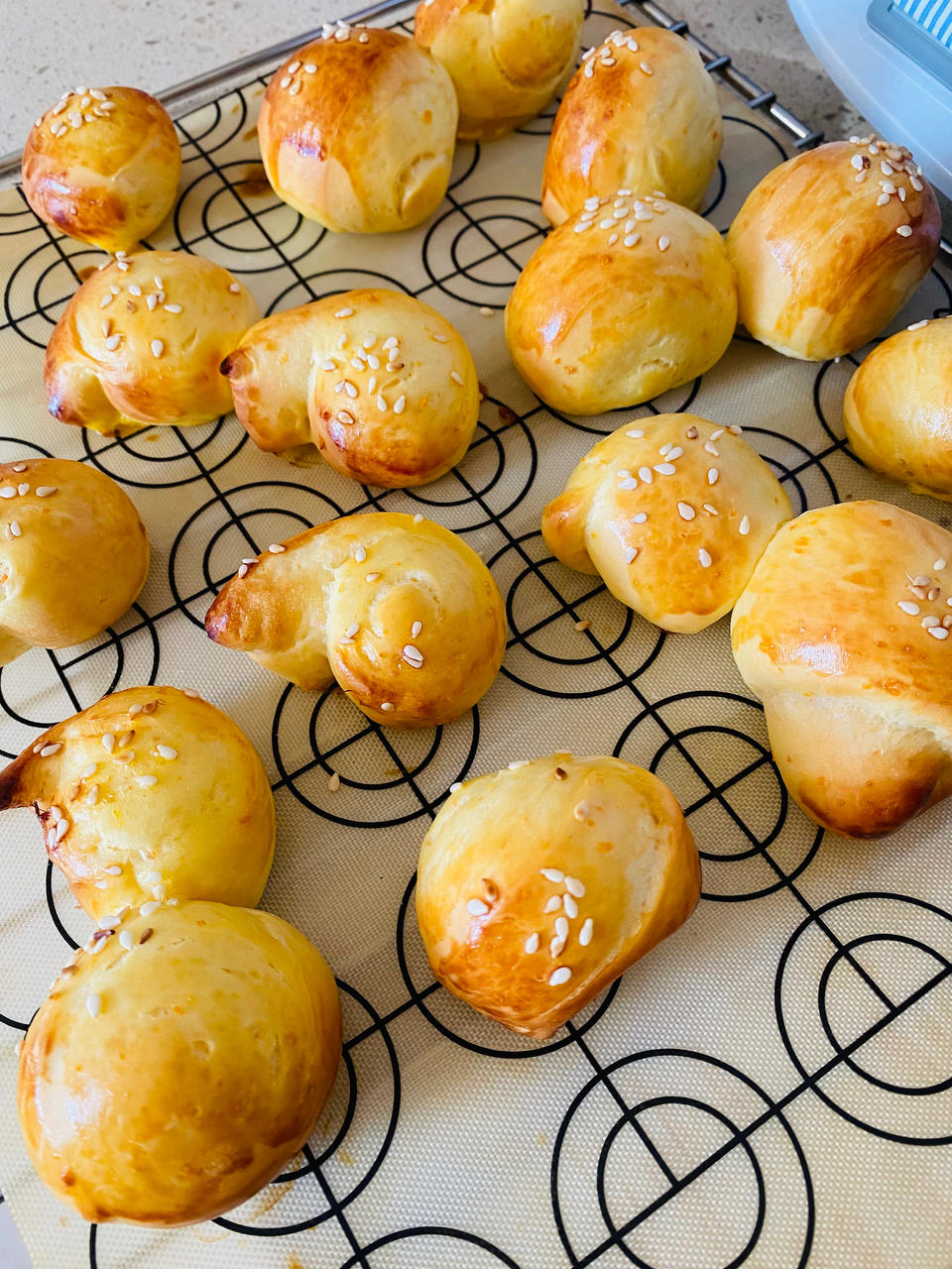 胡萝卜奶油小面包