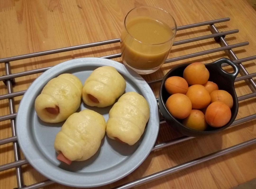 快手火腿卷～一次发酵