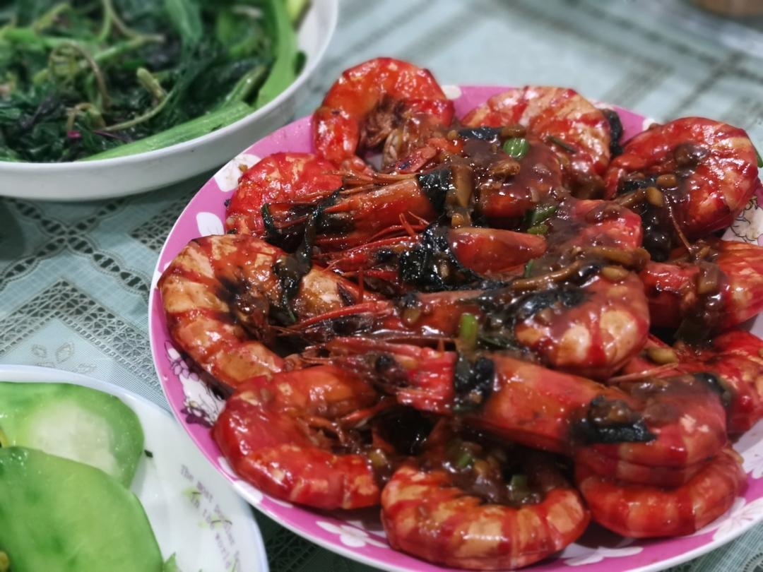 零失败的烧黑虎虾