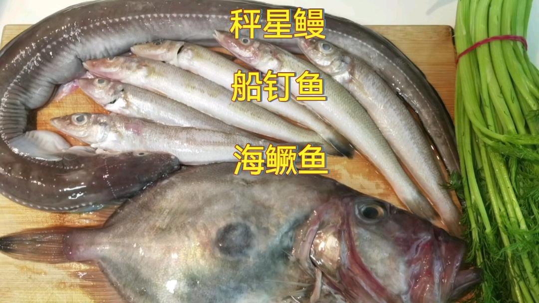 红烧秤星鳗，船钉鱼煨汤，清蒸海鳜鱼
