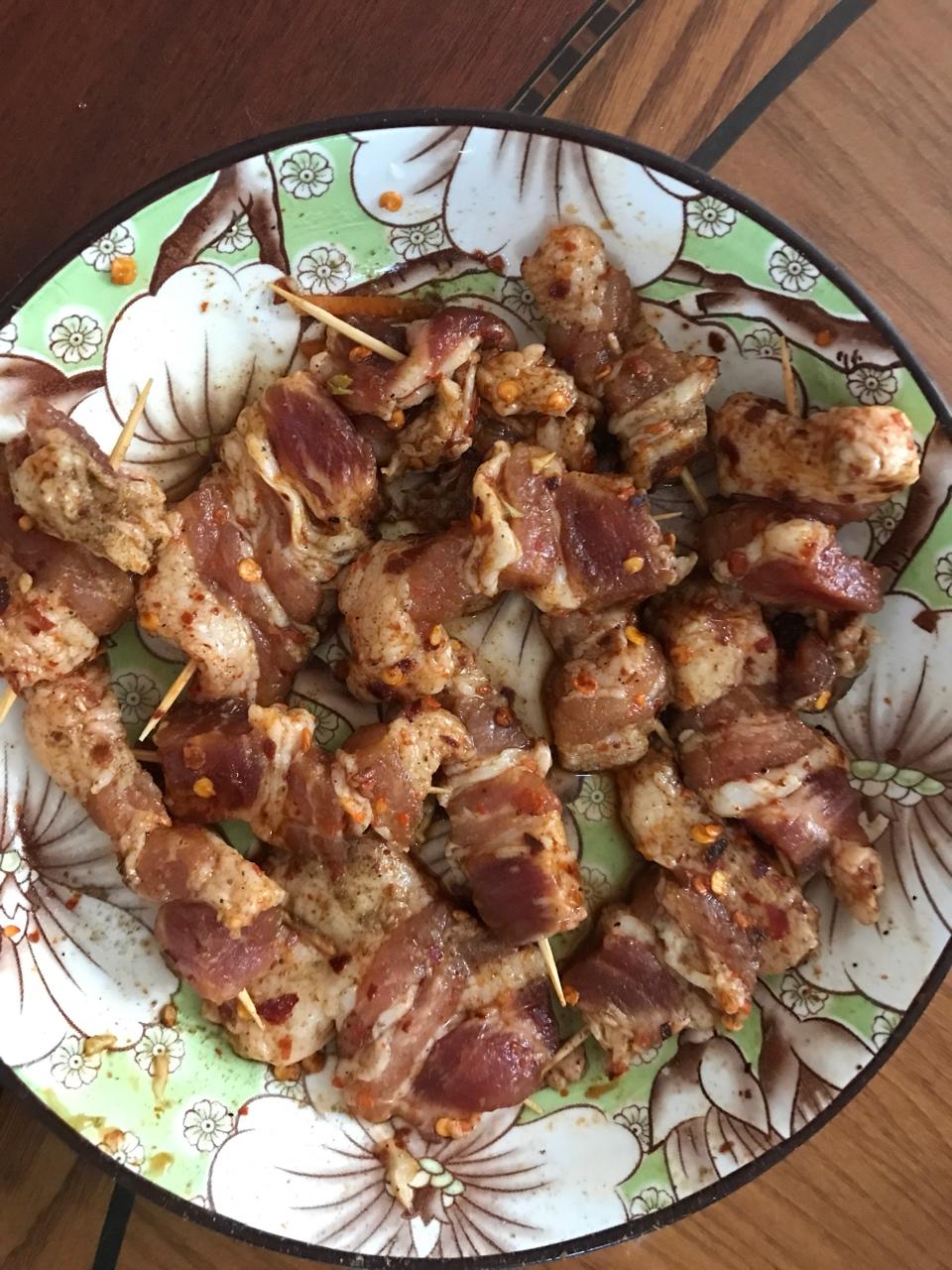 烤牙签五花肉