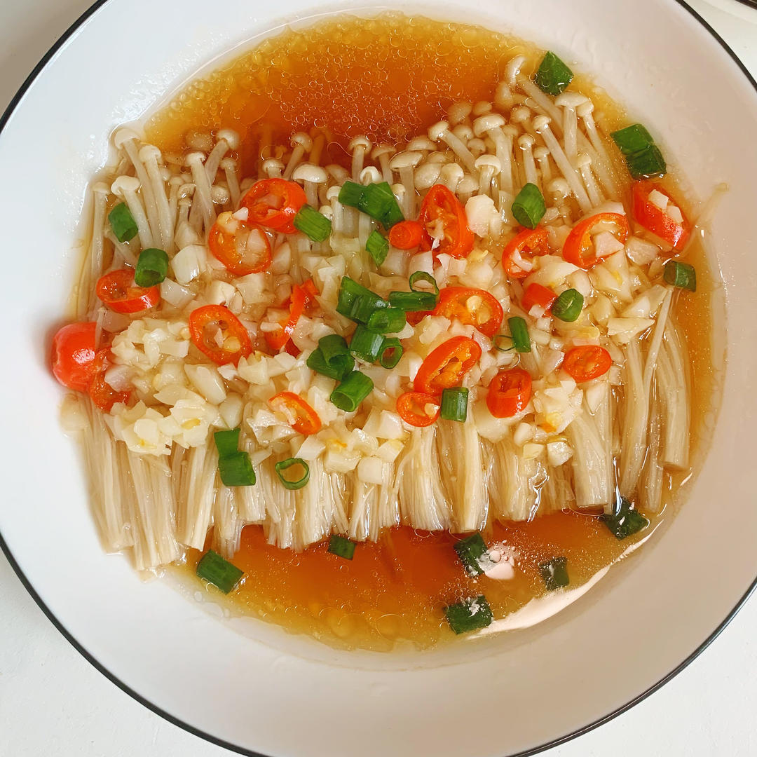 蒜蓉蒸金针菇