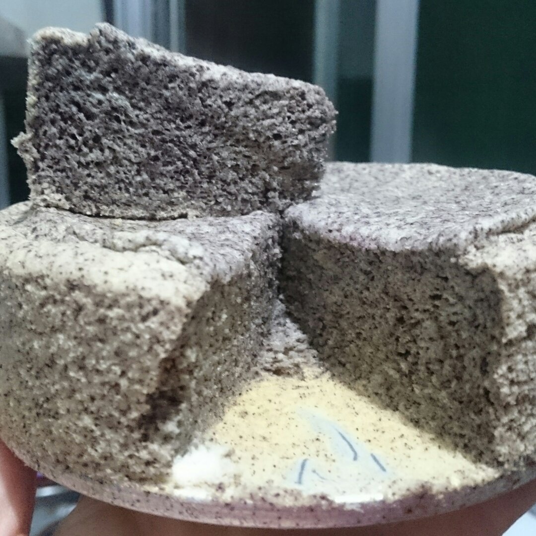 豆浆黑米蒸蛋糕