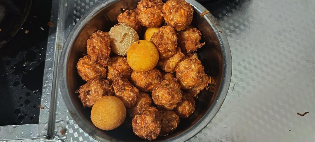 经典家常炸萝卜素丸子（不油腻外焦里软）炸豆腐丸子