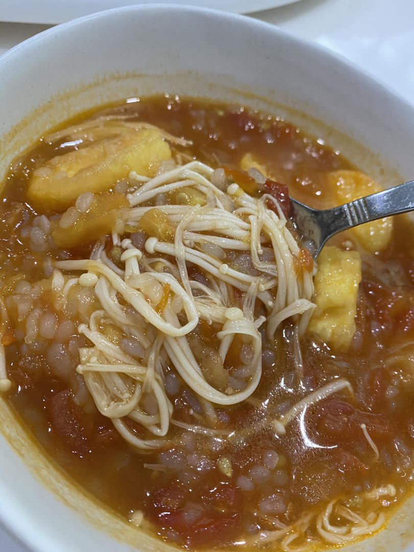 金针菇烧日本豆腐