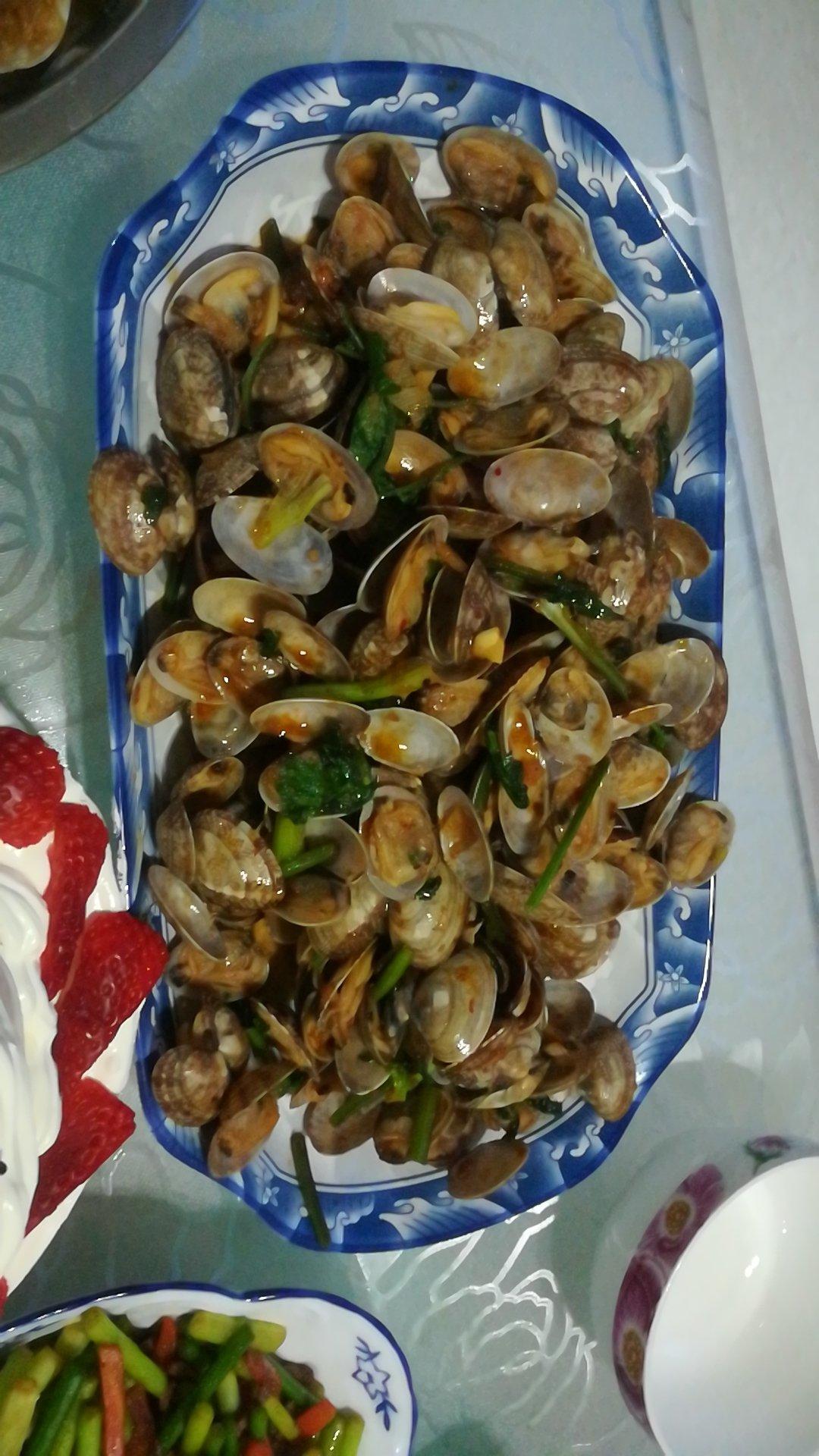 好吃又简单的辣炒花蛤