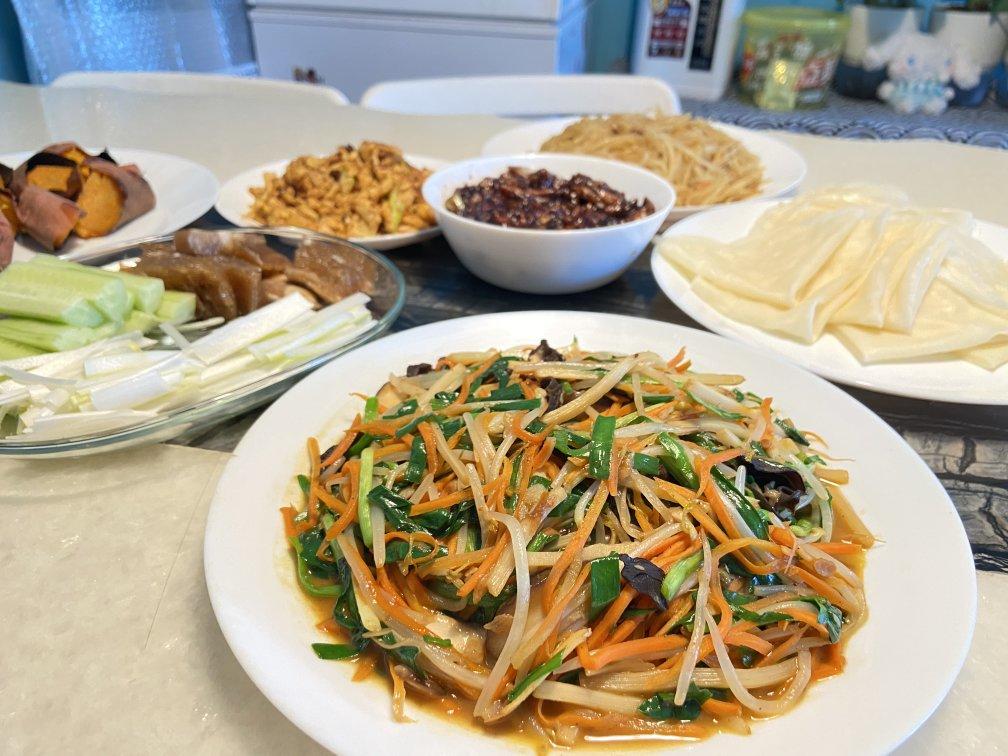 春饼及配菜（饺子皮版）