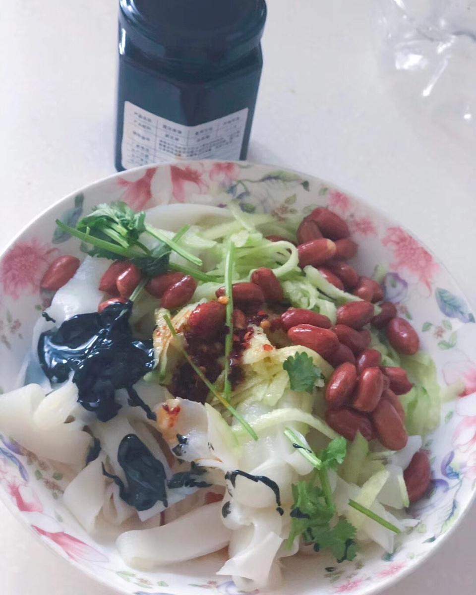 自制凉皮，面筋