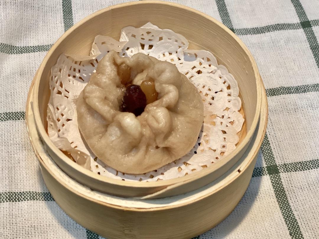 火腿白糖破酥包子