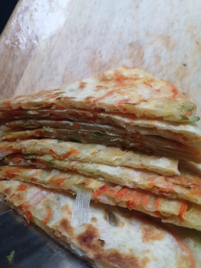 快手家常葱油饼，不用熬葱油这么繁琐