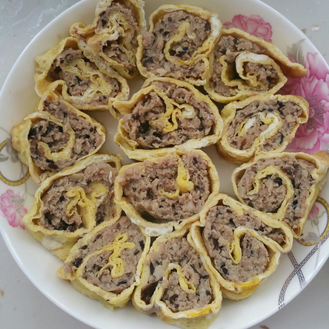 芽芽妈妈一毛五做的蒸蛋卷