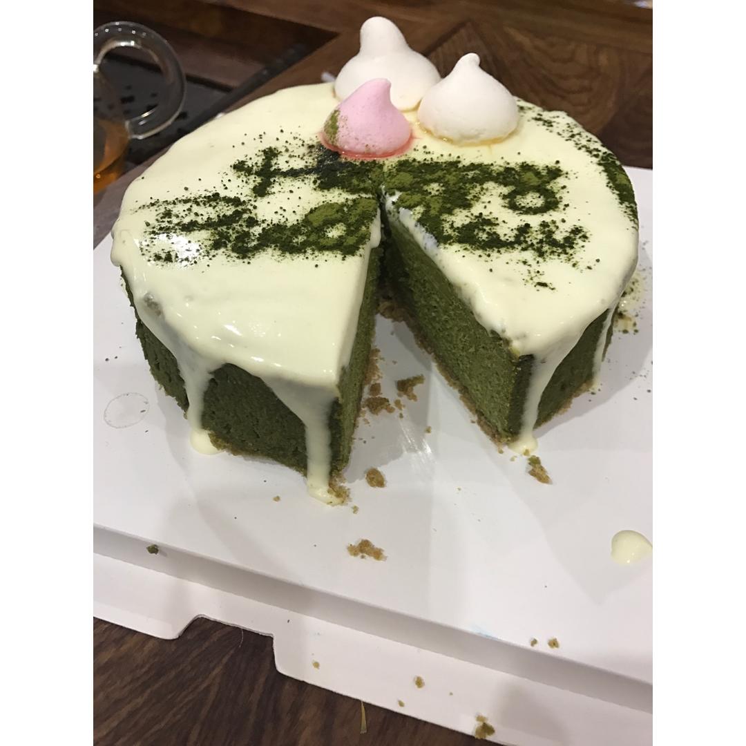 和风浓郁抹茶芝士蛋糕