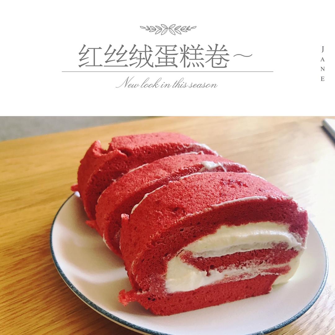 红丝绒蛋糕卷
