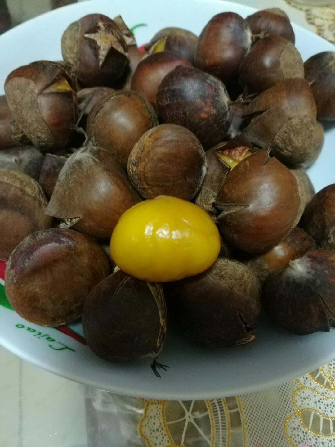 微波炉糖炒栗子的做法