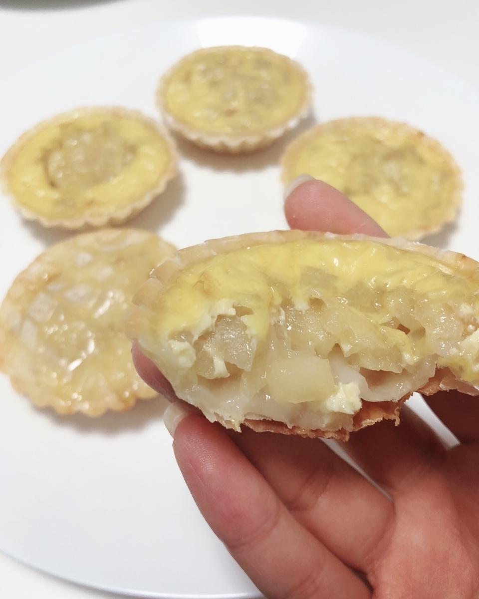 用饺子皮做的水果蛋挞（烤箱版）
