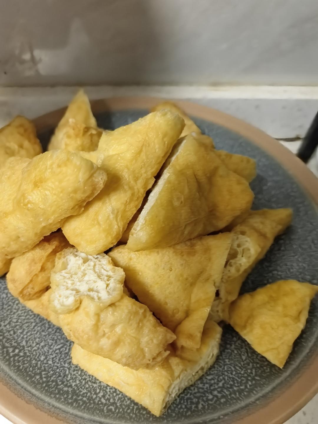 肉沫炒油豆腐的做法 步骤1