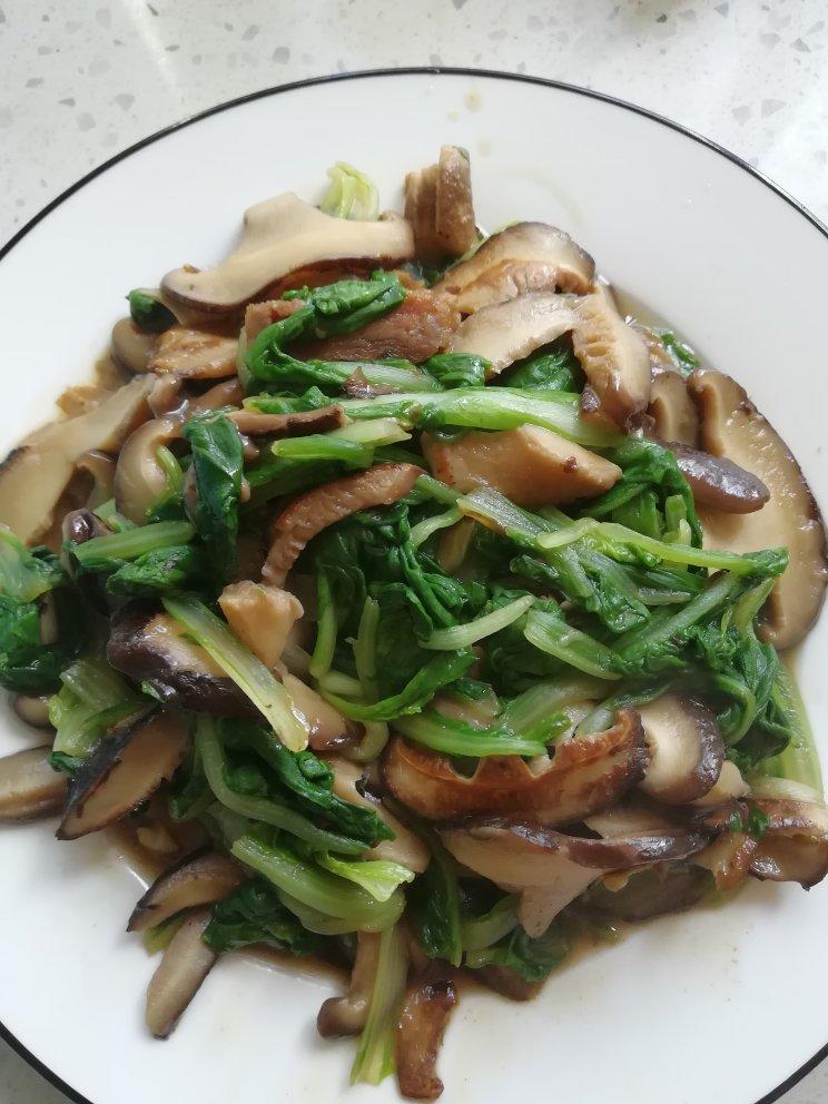 手捏菜炒蘑菇