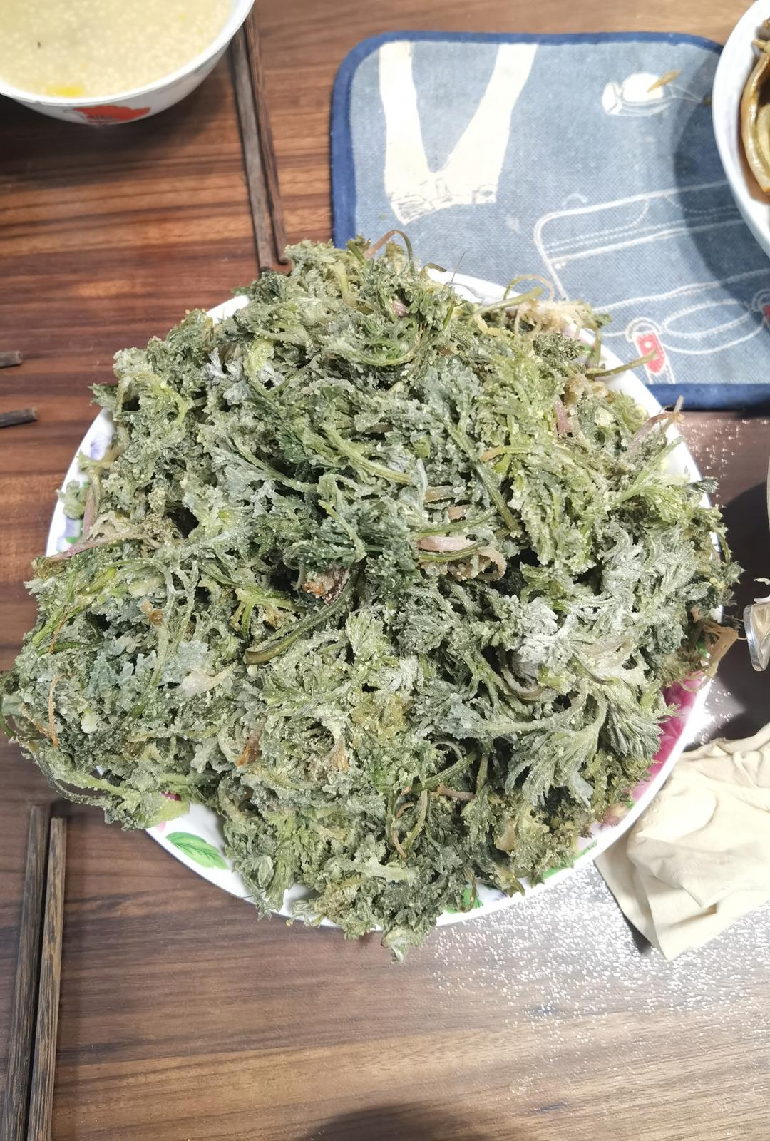 葱油蒸茵陈