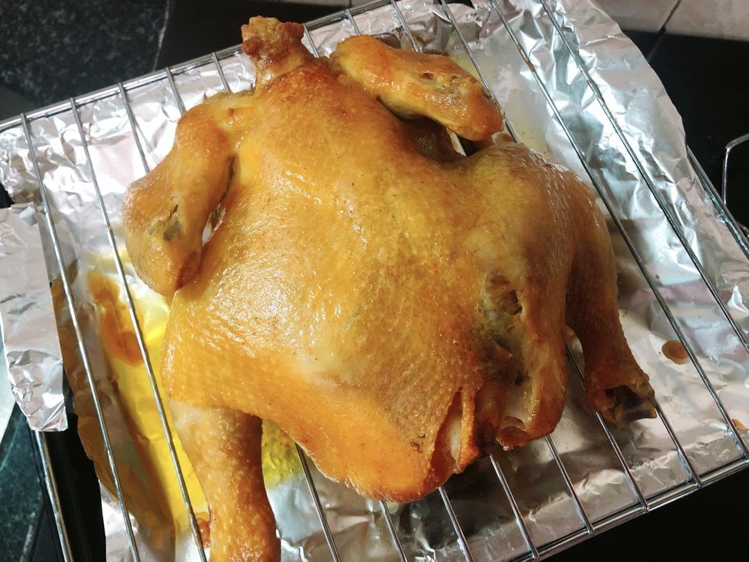 烤箱盐焗鸡