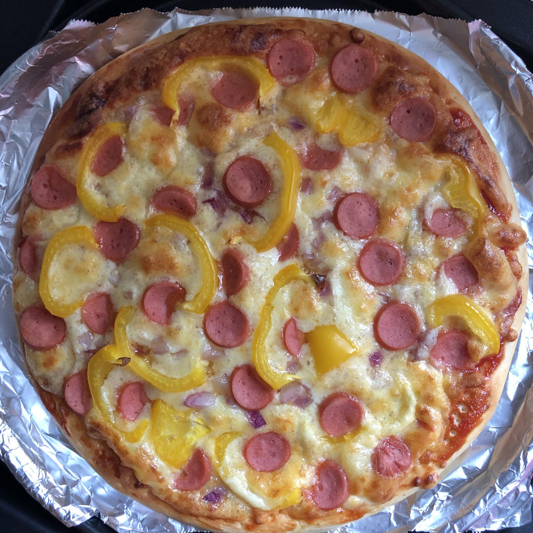 🍕单手披萨｜卡卡爸·教小白｜第一张披萨