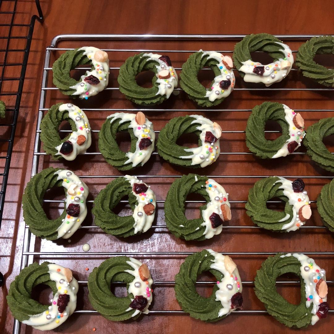 【圣诞】花环小曲奇 Christmas Wreath