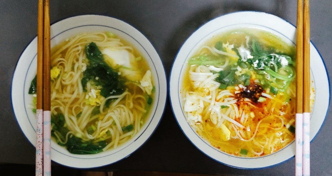 小葱麻油酱油面