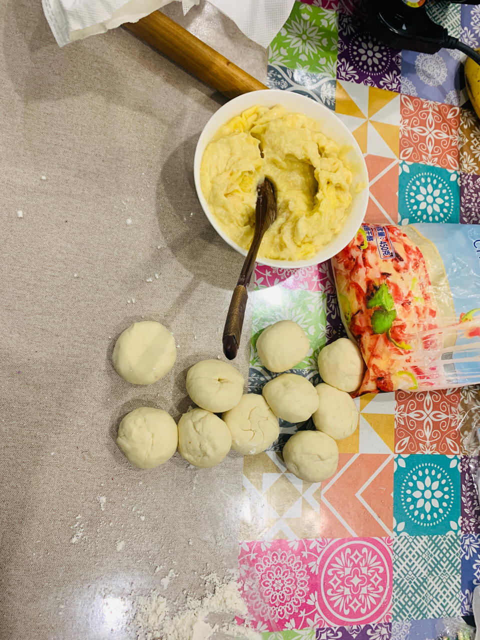 爆浆芝士榴莲饼