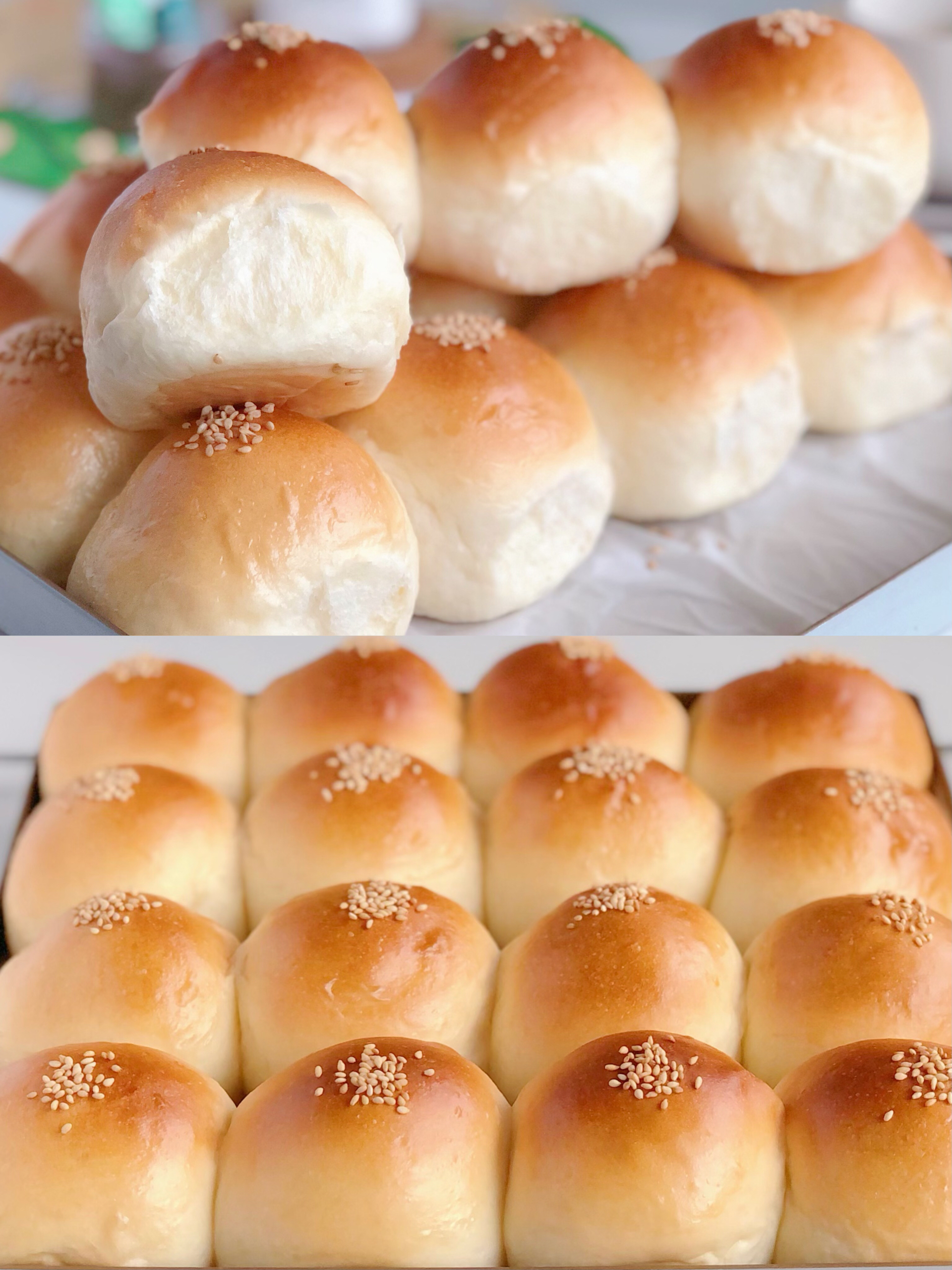 超软牛奶餐包，烘焙新手做面包第一课，超软不变硬的秘诀！传统老面包的做法
