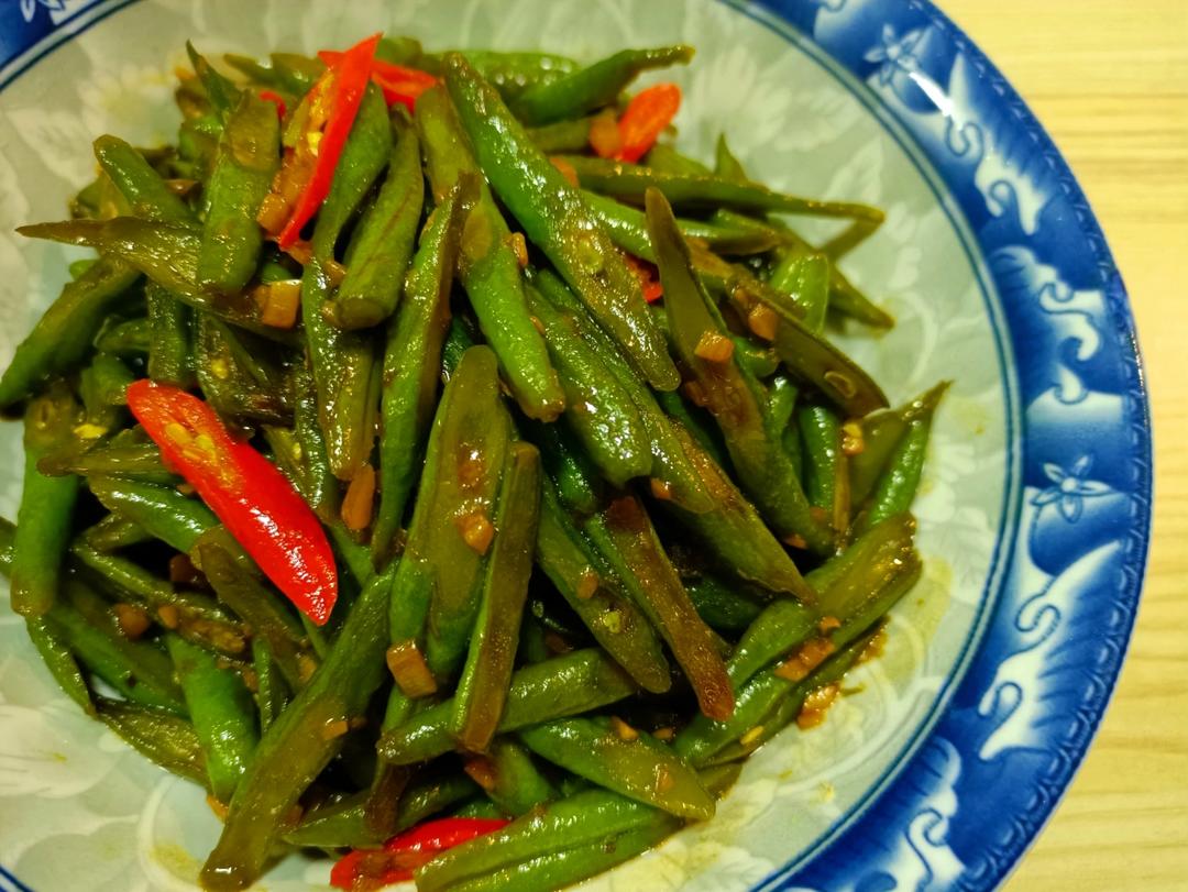超级下饭的家常菜～清炒四季豆