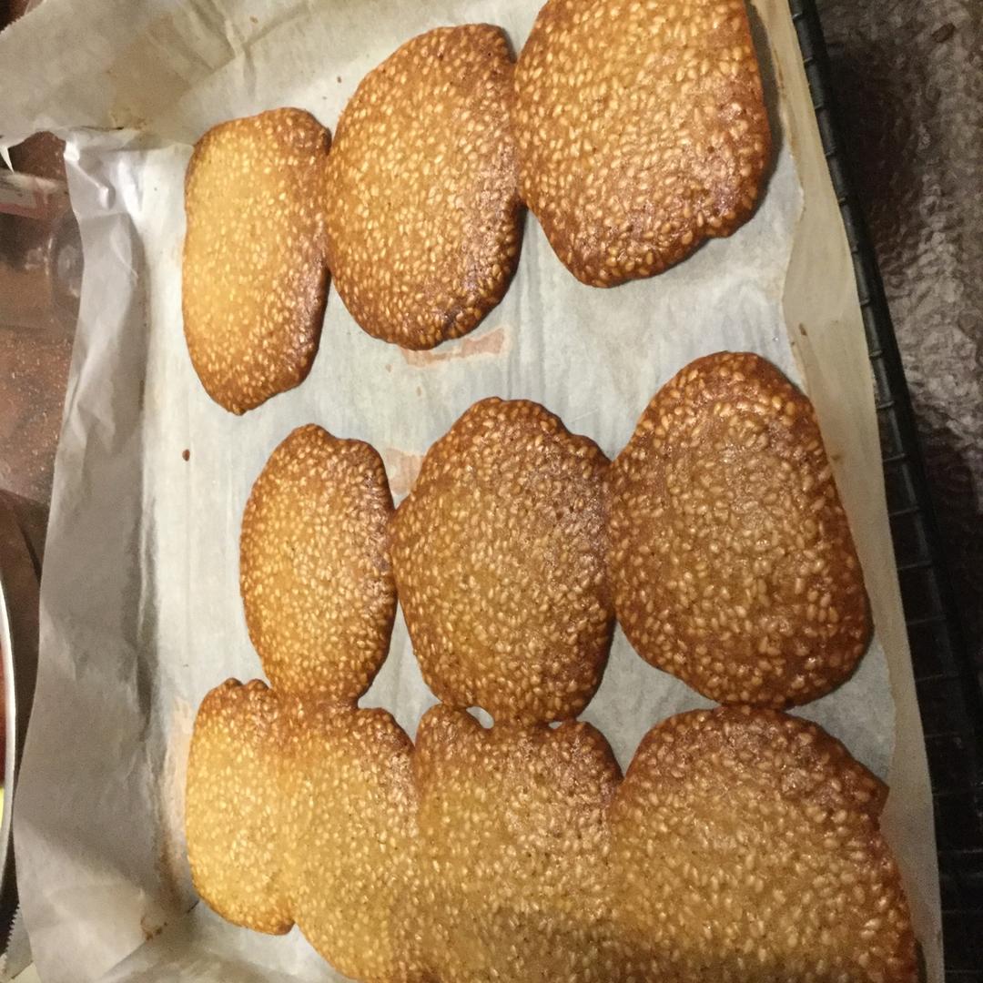 免打发‼️简单几步搞定的芝麻薄脆饼干‼️嘎嘣脆