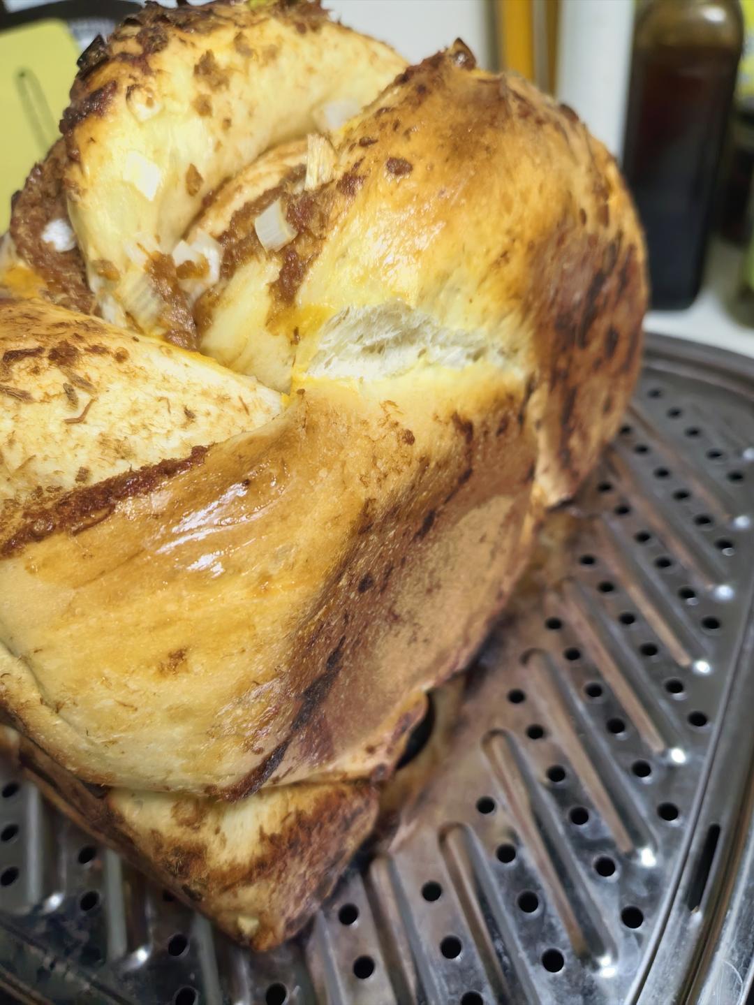 香葱肉松手撕吐司