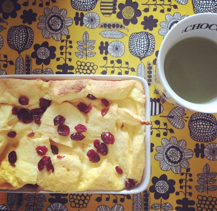 焗烤蔓越梅吐司布丁