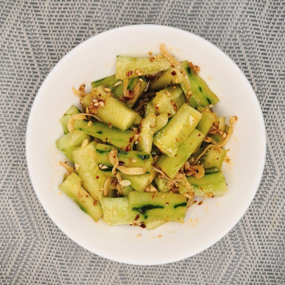 丁香鱼凉拌黄瓜