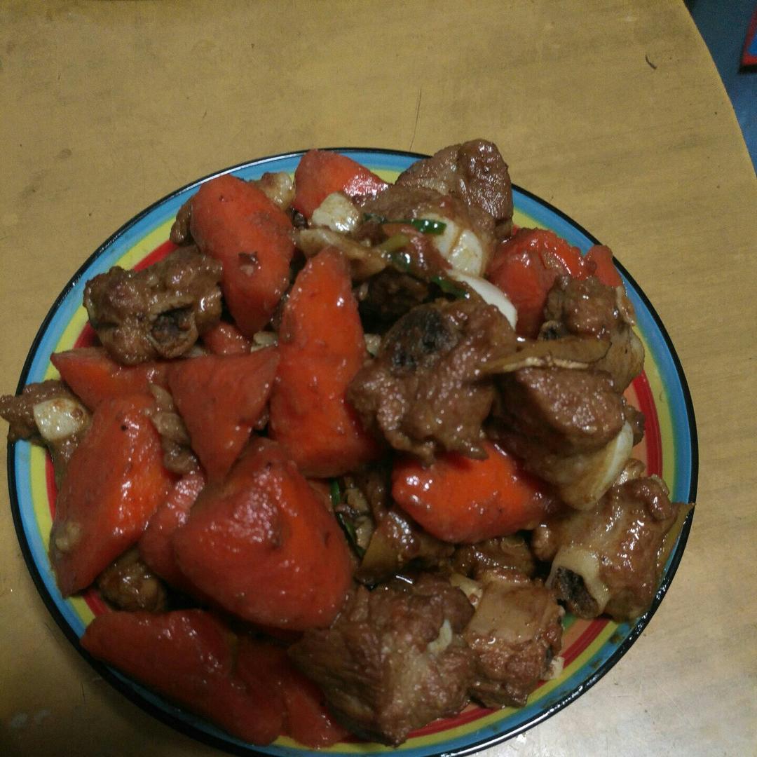 胡萝卜烧排骨